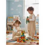 Kolsuz Uyku Tulumu, %100 Doğal Pamuk, Çift Kat Pazen, Unisex, 1.0 Tog, 20-24°C, 0-6 Ay, Bej