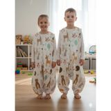 Kolsuz Uyku Tulumu, %100 Doğal Pamuk, Çift Kat Pazen, Unisex, 1.0 Tog, 20-24°c, Bej, 6-12 Ay - -- - Çok Renkli