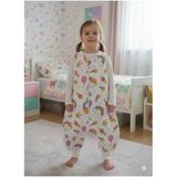 Kolsuz Uyku Tulumu, %100 Doğal Pamuk, Çift Kat Pazen, Unisex, 1.0 Tog, 6-12 Ay, Mor
