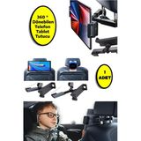 Koltuk Arkası 360 ° Ayarlanabilir Tablet Telefon Tutucu
