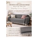 Koltuk Örtüsü -%100 Buldan Kumaşı- Koyu gri (ANTRASİT)