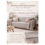 Koltuk Örtüsü -%100 Buldan Kumaşı-Renk: Acık Kahve