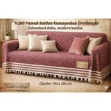 Koltuk Örtüsü -%100 Buldan Kumaşı-Renk: Bordo