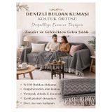 Koltuk Örtüsü -%100 Buldan Kumaşı-Renk: Koyu Gri