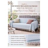Koltuk Örtüsü -%100 Buldan Kumaşı-Renk:acık Mavi