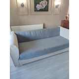 Koltuk Örtüsü Damaks Kaymaz Sünger Zemin (170 x 210) - 02 - Gri - 170 x 210 cm