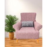 Koltuk Örtüsü Koltuk Kılıfı Streç Lastikli Esnek Yıkanabilir Pamuklu Jakarlı Desen Tekli(Tek Adet) - 80 x 120 cm - Pembe