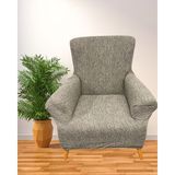 Koltuk Örtüsü Koltuk Kılıfı Streç Lastikli Esnek Yıkanabilir Pamuklu Jakarlı Desen Tekli(Tek Adet) - Vizon - 110 x 180 cm