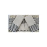Koltuk Örtüsü Takımı Krem Zemin Gri Çizgili 3x3x1x1 KREM ZEMİN GRİ ÇİZGİLİ 180 x 300