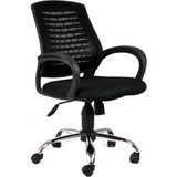 Koltuk Stilim Pole Krom Çalışma Koltuğu Ofis Koltuğu Büro Koltuğu Bilgisayar Koltuğu Yönetici Koltuğu Ps Koltuk - Siyah