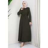 Kolu Taşlı Gizli Patlı Ferace Haki