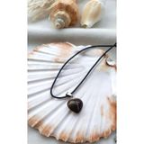 Kolye Gerdanlık Yoga Reiki Doğal Kalp Dumanlı Akik Taşı Genç Kadın Takı Hediye