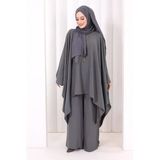 Kolyeli Tunik Pantolon Takım 8026 Antrasit