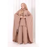 Kolyeli Tunik Pantolon Takım 8026 Somon