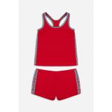 Kom 1M14MCBY171.040-C00116 Sportive Kontrast Şerit Çocuk Tankini