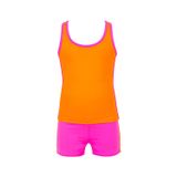 Kom 1M14MCBY171.040-C00168 Sportive Kontrast Şerit Çocuk Tankini