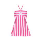 Kom 1M14MCCY231.008-C00184 Romance Çizgili Straplez Kız Çocuk Mayo