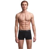 KOM 2 Adet Pamuklu Modal Likralı Boxer, 2XL, LK.02.10.LL.074, Siyah, erkek