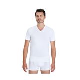 KOM Antonio Basic V Yaka T-Shirt, M, P3107S6479, Beyaz, Erkek