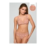 Kom Benih Retro Desen Toparlayıcı Bikini