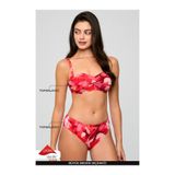 Kom Bluren Straplez Desenli Bikini