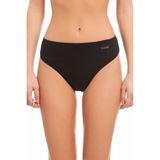 Kom Düz Koton Modal Kadın Külot Basic Slip 2'li - 44 - Siyah