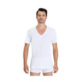 Kom Erkek Beyaz Eduardo Bisiklet Yaka T-shirt, S