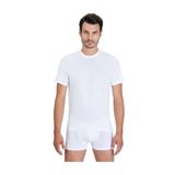 Kom Erkek Beyaz James Bisiklet Yaka T-shirt, L