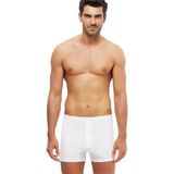 Kom Erkek Penye Adrian Boxer Tek Düğmeli 2 Li Beyaz S-3xl - 2XL