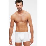 Kom Erkek Penye Likra Compact Tight Boxer 4'lü - 2XL - Beyaz