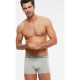 Kom Erkek Penye Likra Compact Tight Boxer 4'lü - 2XL - Gri