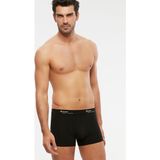 Kom Erkek Penye Likra Compact Tight Boxer 4'lü - XL - Siyah