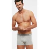 Kom Erkek Tight Short Boxer 2'li - 2XL - Gri