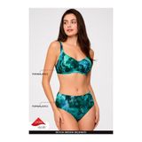 Kom Groen Çiçek Desenli Toparlayıcı Bikini