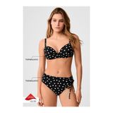 Kom Lampana Puan Desenli Destekli Bikini