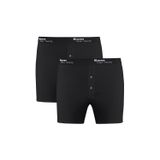 Kom Long Erkek Boxer, Siyah, 2'li Paket, M Beden