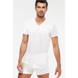 KOM Lüks V-Yaka Tshirt Atlet 6 Lı, 3XL, 413102226, Beyaz, Erkek