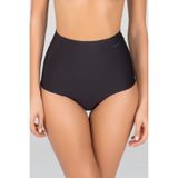 KOM Mikro Modal Dikişsiz İzsiz Yüksek Bel Bikini Külot 2'li, M, s1rosalindakülot1, Siyah, kadın