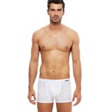 KOM Modal Kendinden Desenli Andrea Boxer 4'lü, M, senkronpachaandrea2, Beyaz, erkek