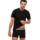 KOM Penye Amerikan-Yaka Eduardo Tshirt Atlet 4 Lü, XL, senkronpachaeduardo2, Siyah, Erkek