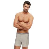 KOM Penye Likra Compact Uzun Boxer Çift Düğmeli 2 Li, L, TRlongshortb, Grimelanj, erkek