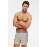 KOM Penye Likra Compact Uzun Boxer Çift Düğmeli 2 Li, S, TRlongshortb, Grimelanj, erkek