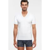 KOM Penye Likra Compact V-Yaka Tshirt Atlet 2 Li, L, 15221615102, Beyaz, Erkek