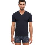 KOM Penye Modal V Yaka Likralı Antonio T-Shirt Atlet, L, 954456803477, Lacivert, Erkek