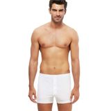 KOM Penye Tek Düğmeli Boxer 4'lü Paket, 2XL, kspadr4, Beyaz, erkek