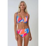 Kom Regen Simli Kumaşlı Toparlayıcı Bikini - Pembe - 42