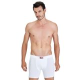 KOM Spor Kesim Uzun Boxer 2'li Paket, S, 31A11r20QsKe, Beyaz, erkek