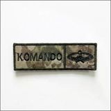 Komando İsimlik - Kamuflaj Ajanda Uyumlu - 4Cm X 12 Cm