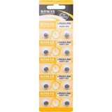 Komax LR626/LR66 - Ag4/1.55 V Düğme Pil (10ADET)