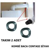 Kombi Baca Contası Lastik Sızdırmaz Conta 2 Li Takım Siyah